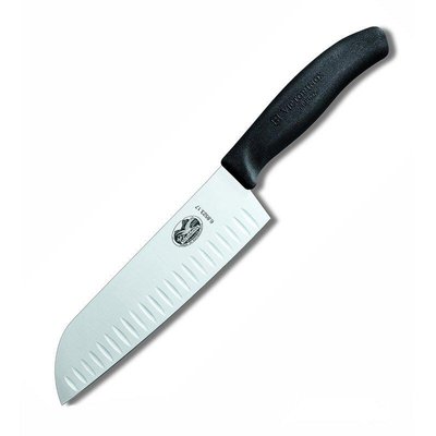 Нож кухонный Victorinox SwissClassic Santoku 17 см в блистере черный (Vx68523.17B)