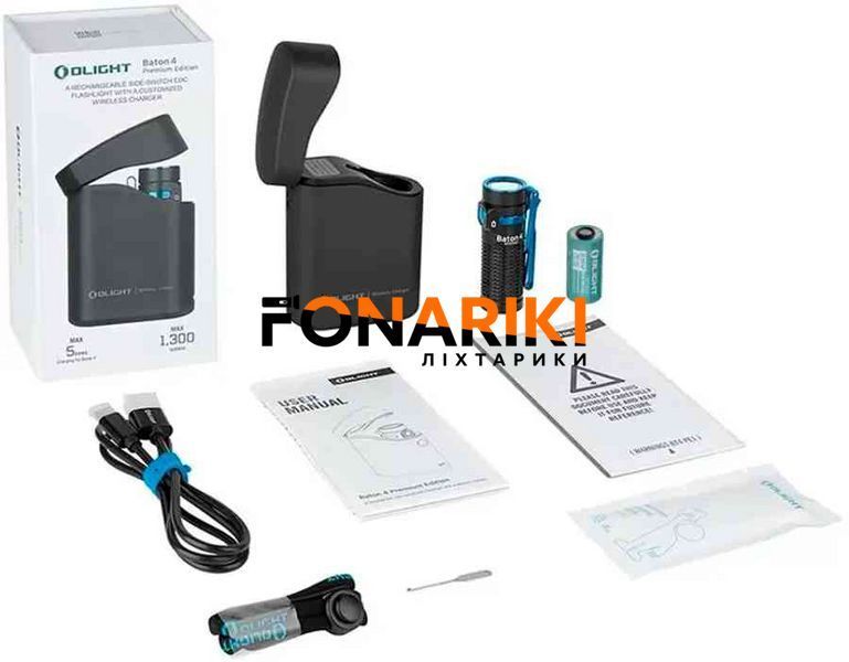 Ліхтар Olight Baton 4 Premium Black
