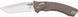 Нож Microtech Amphibian Stonewash Fluted G10 Tan