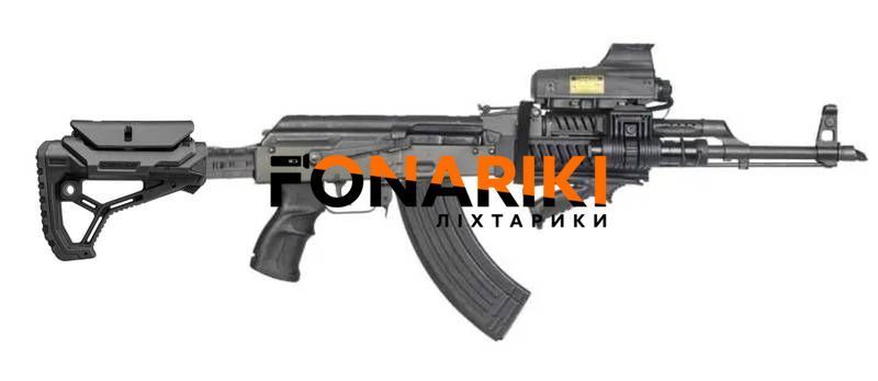 Приклад FAB Defense GL-CORE CP с адаптером для АК/Сайги. Цвет - черный