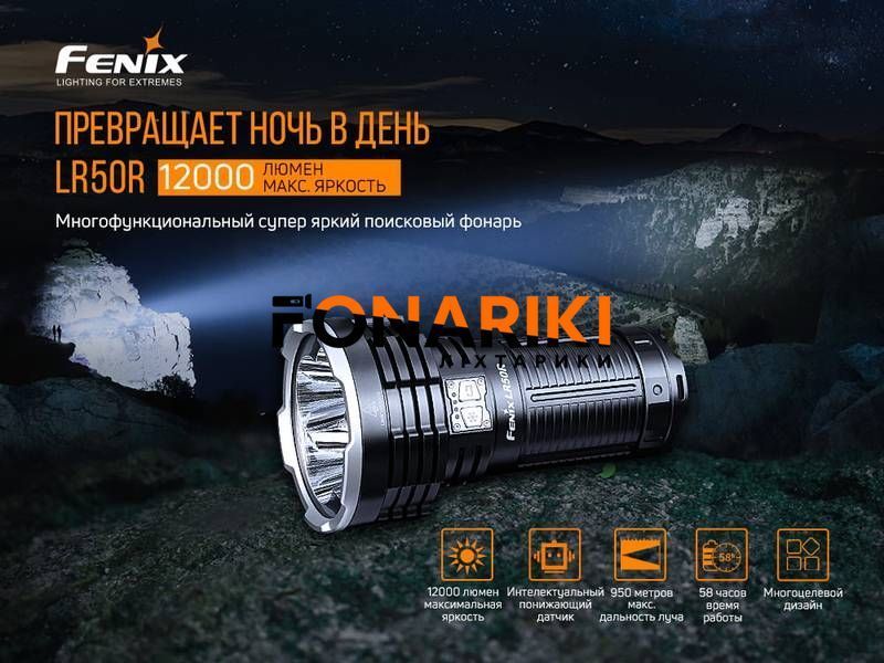 Фонарь ручной Fenix LR50R