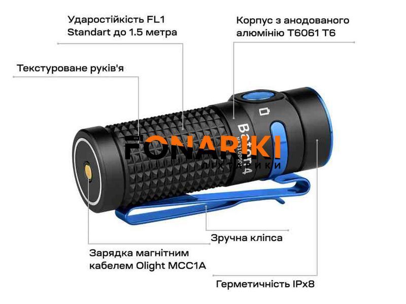 Ліхтар Olight Baton 4 Premium Black