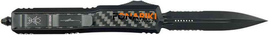 Нож Microtech Makora Double Edge Black Blade Signature Series