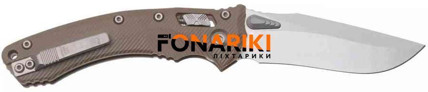 Нож Microtech Amphibian Stonewash Fluted G10 Tan