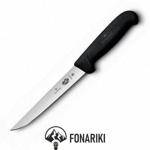 Нож кухонный Victorinox Fibrox Boning обвалочный 15 см черный (Vx56003.15)