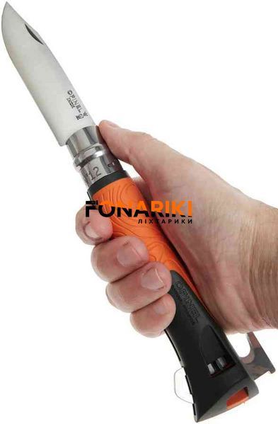 Нож Opinel №12 VRI Inox Explore Tick Remover Orange
