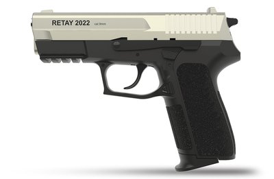 Пистолет стартовый Retay 2022 калибр 9 мм. Цвет - satin