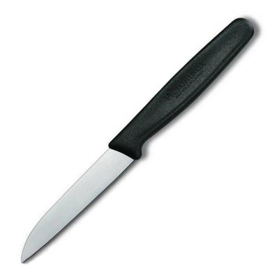 Нож кухонный Victorinox Paring для чистки 8 см черный (Vx50403)