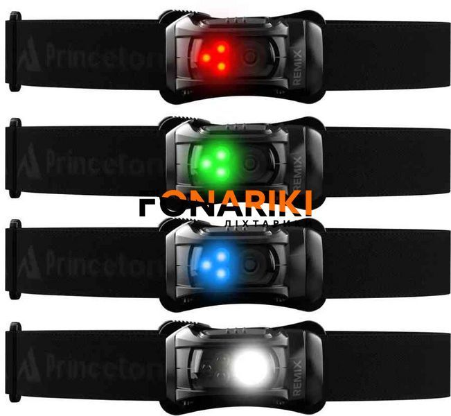 Фонарь налобный Princeton Tec Remix RGB 450 Lm Black