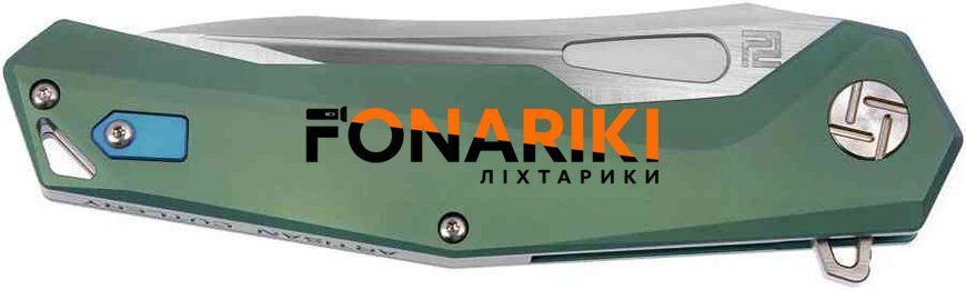 Ніж Artisan Zumwalt S35VN Titanium Mint Green