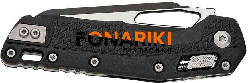 Ніж Microtech MSI Single Edge Serrated Tri-Grip Polymer Black