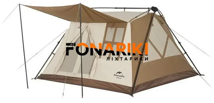 Палатка Naturehike CNH22ZP029 с навесом Light Brown