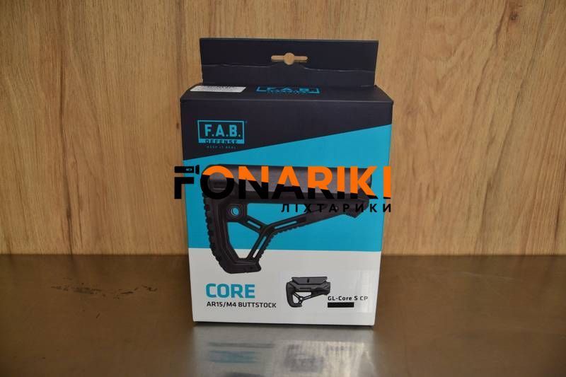 Приклад FAB Defense GL-CORE S CP з адаптером для АК чорний