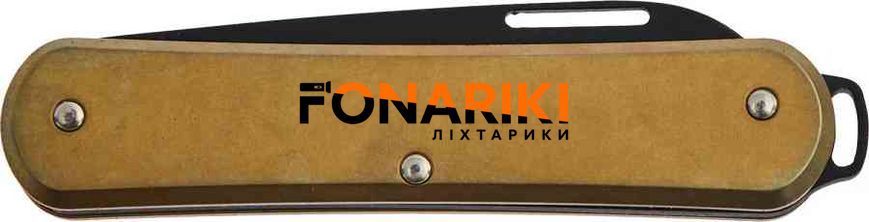 Нож Fox Vulpis Black Blade Brass