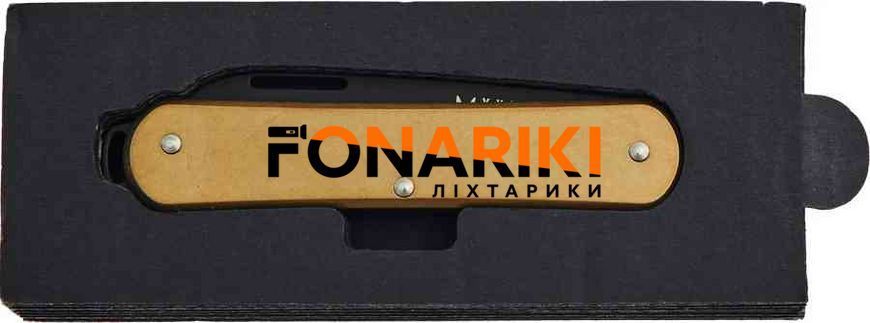 Нож Fox Vulpis Black Blade Brass