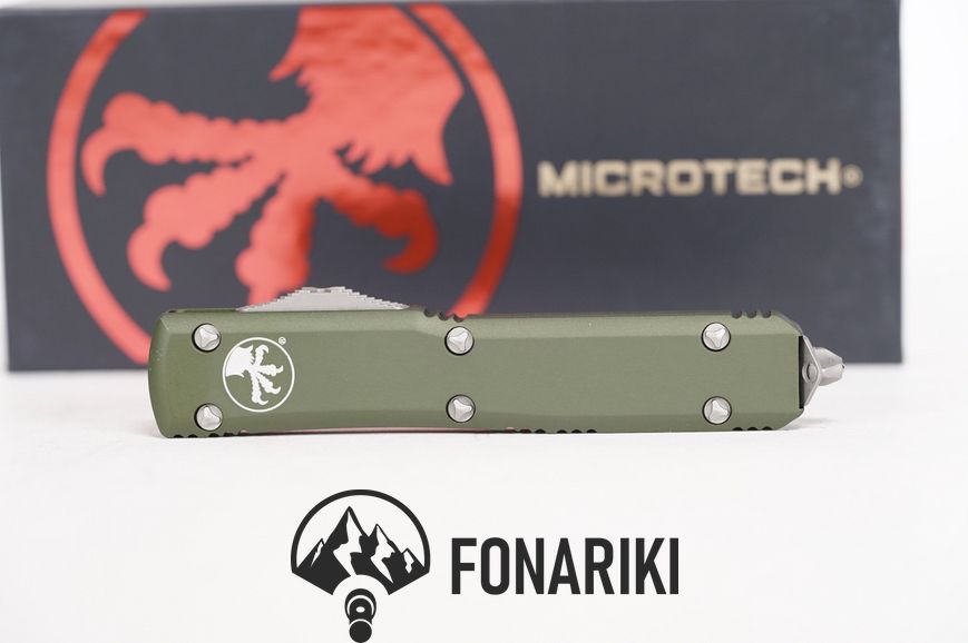 Нож Microtech Ultratech Double Edge Apocalyptic. Цвет: od green