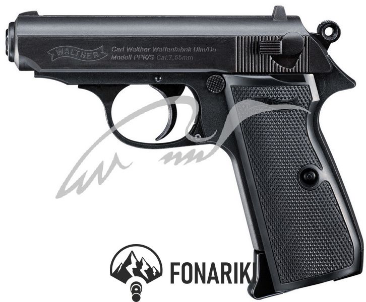 Пістолет пневматичний Umarex Walther PPK/S Blowback. Кал. 4.5 мм ВВ