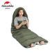 Спальный мешок Naturehike Y150L NH21MSD08, левый, темно-зеленый (лето весна осень)