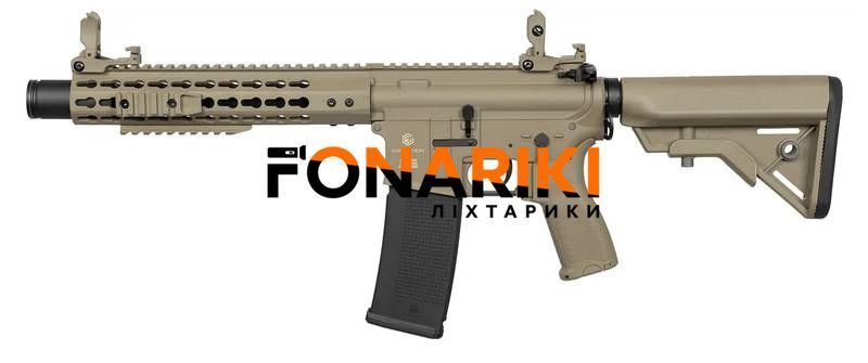 Гвинтівка страйкбольна Evolution Recon 10" Amplified Carbontech AEG 6 мм Tan