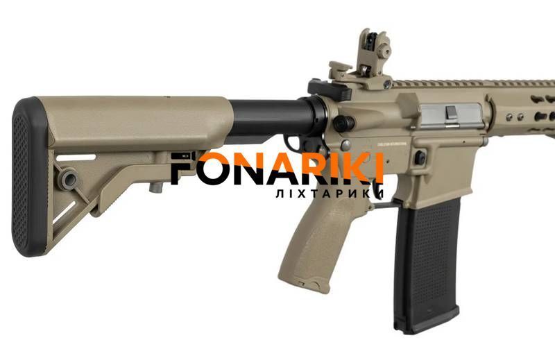 Гвинтівка страйкбольна Evolution Recon 10" Amplified Carbontech AEG 6 мм Tan