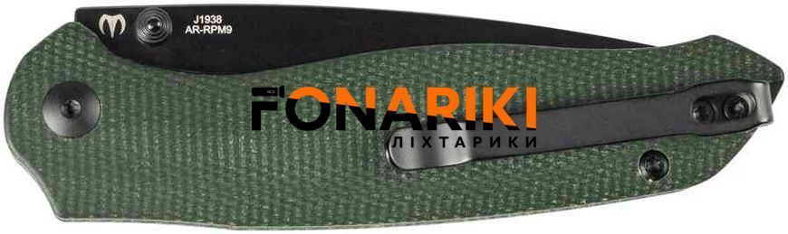 Ніж CJRB Aes BB Micarta Green