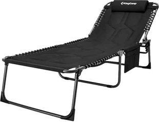 Розкладачка KingCamp Comfort Padded 3-Folding Camping Cot. Black