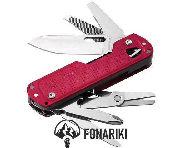 Мультиинструмент Leatherman Free T4 Crimson