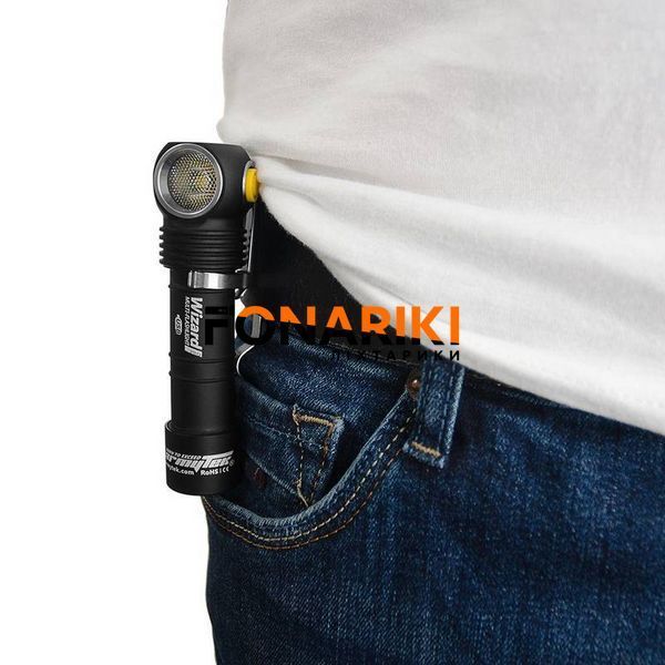 Налобний ліхтар Armytek Wizard Pro v3 Magnet USB + 18650 3200 mAh / XHP50 (Warm)
