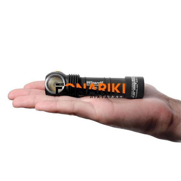 Налобний ліхтар Armytek Wizard Pro v3 Magnet USB + 18650 3200 mAh / XHP50 (Warm)