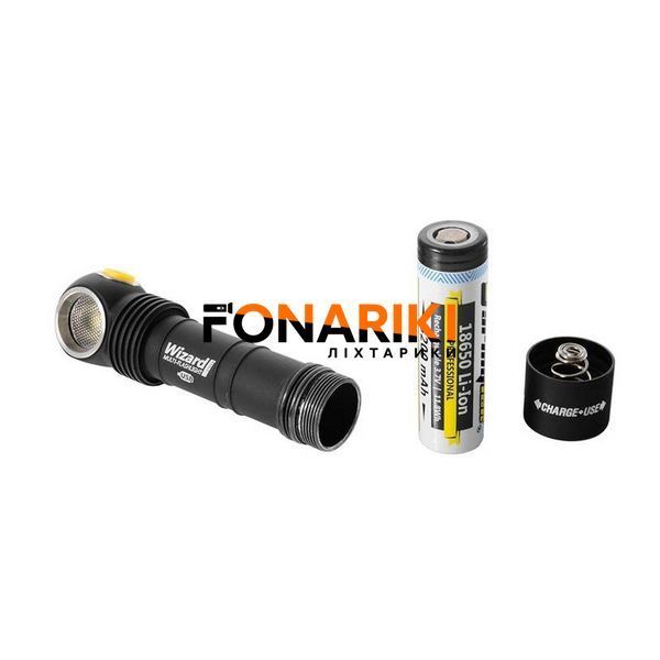 Налобний ліхтар Armytek Wizard Pro v3 Magnet USB + 18650 3200 mAh / XHP50 (Warm)