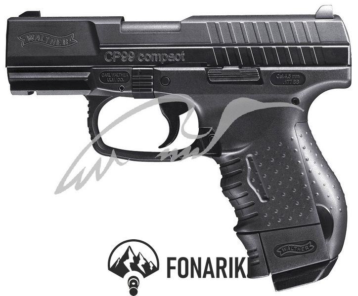 Пістолет пневматичний Umarex Walther CP99 Compact Blowback кал. 4.5 мм ВВ