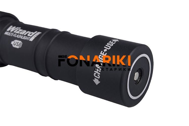 Налобний ліхтар Armytek Wizard Pro v3 Magnet USB + 18650 3200 mAh / XHP50 (Warm)