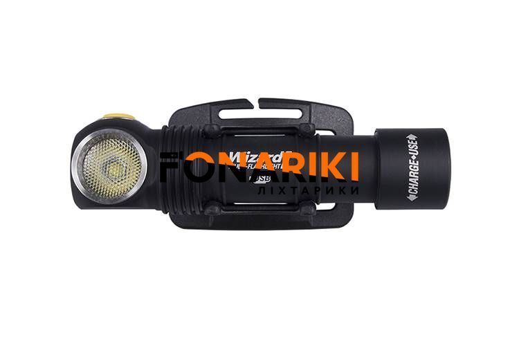 Налобний ліхтар Armytek Wizard Pro v3 Magnet USB + 18650 3200 mAh / XHP50 (Warm)