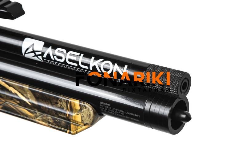 Пневматична Редукторна PCP гвинтівка Aselkon MX10-S Camo Max 5 кал. 4.5