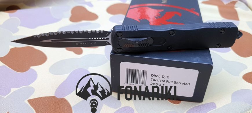 Нож Microtech Dirac Double Edge Black Blade FS Tactical