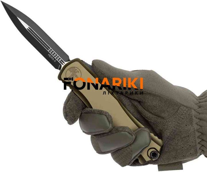 Ніж Microtech Hera II D/E Black Blade OD Green