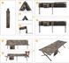Раскладушка KingCamp Hard Camping Cot. L. Camouflage