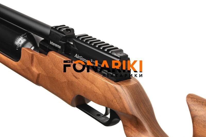 Пневматична PCP гвинтівка Aselkon MX6 Matte Black кал. 4.5 дерево