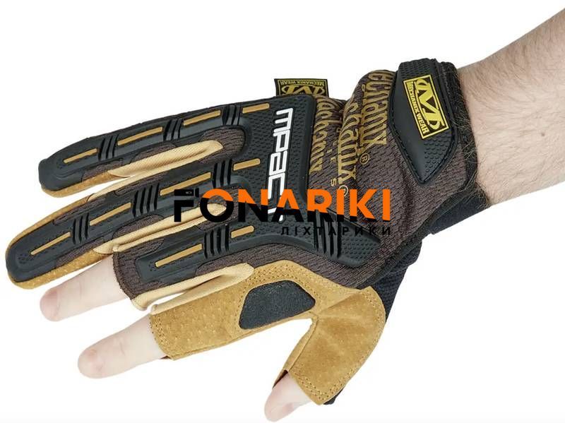 Тактические перчатки Mechanix M-Pact Framer Leather Brown L