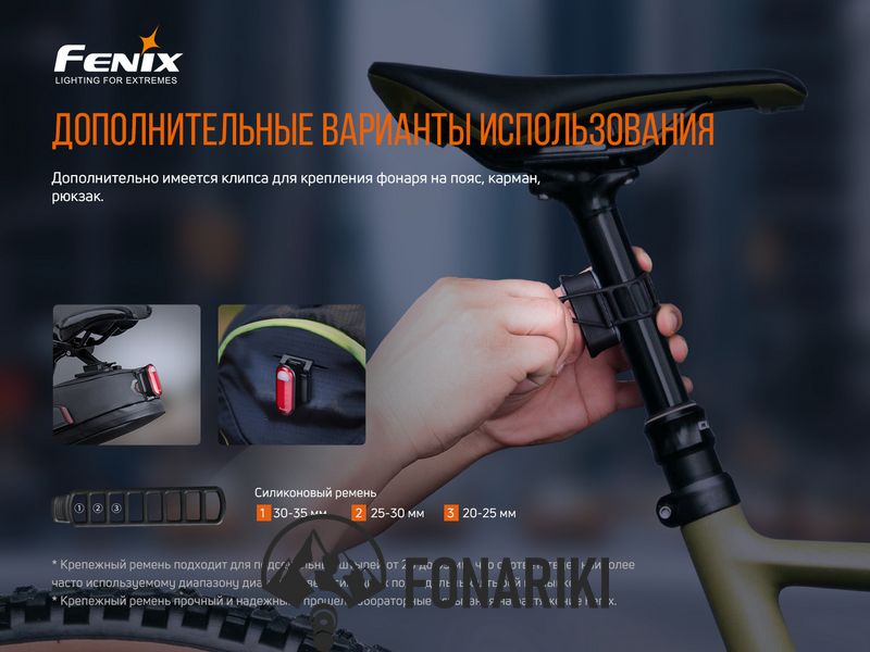 Велофара задня Fenix BC05R V2.0