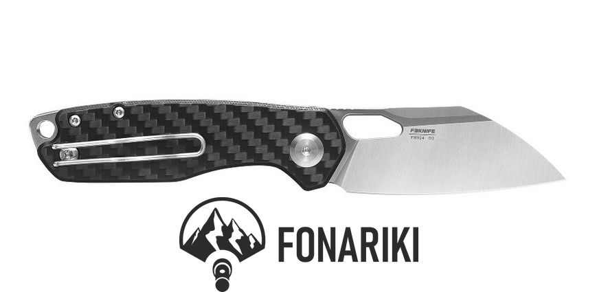 Нож складной Firebird FH924-CF черное тиснение