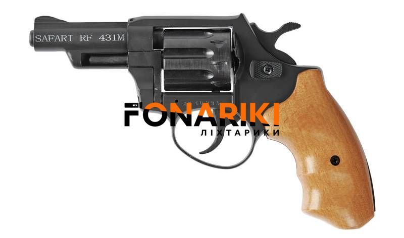 Револьвер флобера Safari Pro 431-M 3". Матеріал руків&rsquo;я - бук