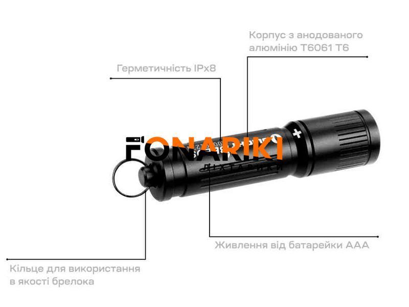 Ліхтар Olight I3E-EOS Black