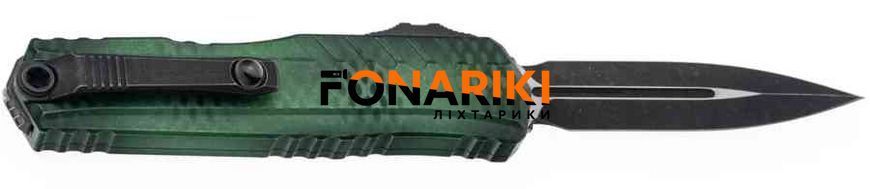 Нож Microtech Cypher II D/E Black Blade X-51 Handle Green