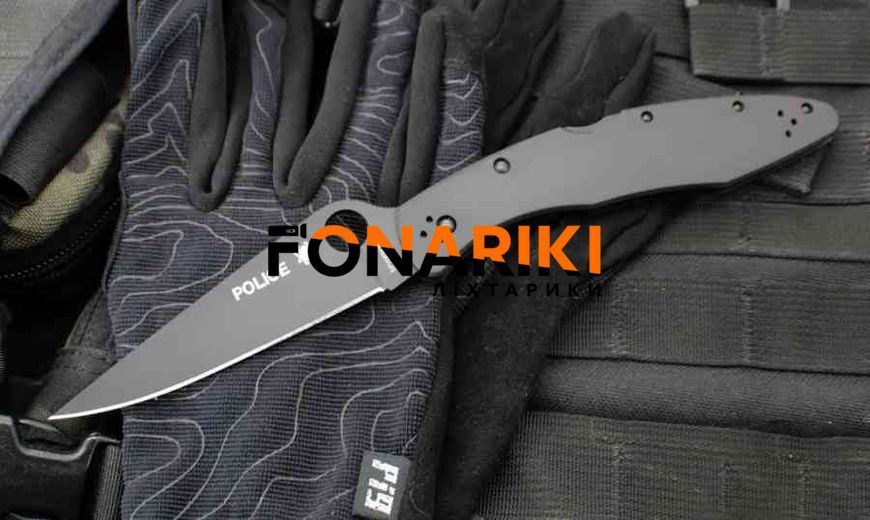 Ніж Spyderco Police 4 VG10 BB Black