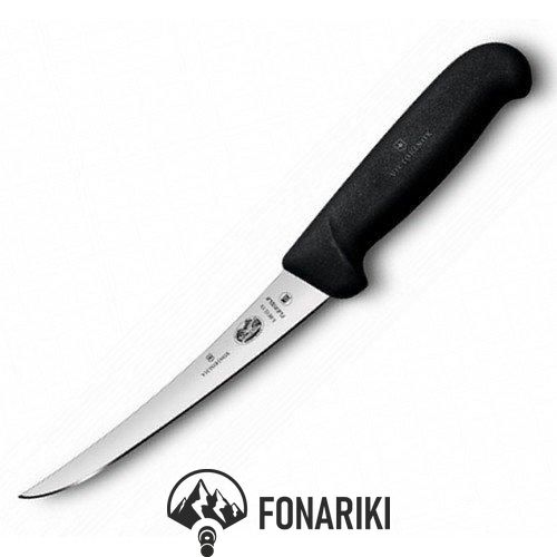 Ніж кухонний Victorinox Fibrox Boning Flex обвалочний 15 см чорний (Vx56613.15)