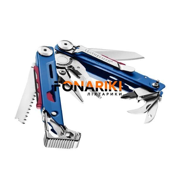 Мультиинструмент LEATHERMAN SIGNAL COBALT, синтетический чехол, картонная коробка