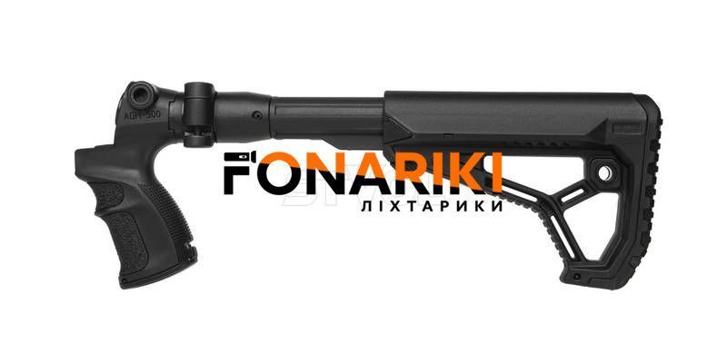 Приклад складной с пистолетной рукояткой FAB для Mossberg 500, черный (Mil-Spec)