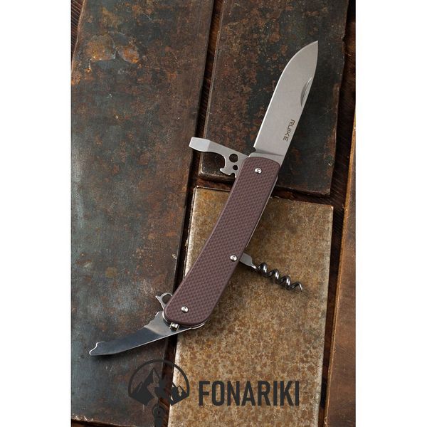 Многофункциональный нож Ruike Criterion Collection L21 коричневый