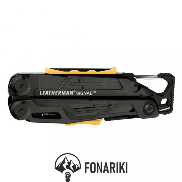 Мультиинструмент LEATHERMAN SIGNAL BLACK, синтетический чехол, картонная коробка